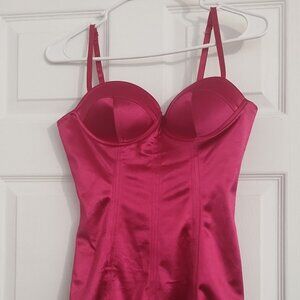 Hot pink dress
